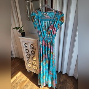Gorgeous Jaase Anthropologie Floral Boho Maxi Dress